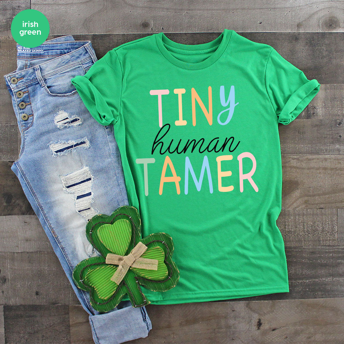 Teacher Shirt, Tiny Human Tamer, Kindergarten Preschool product image 114