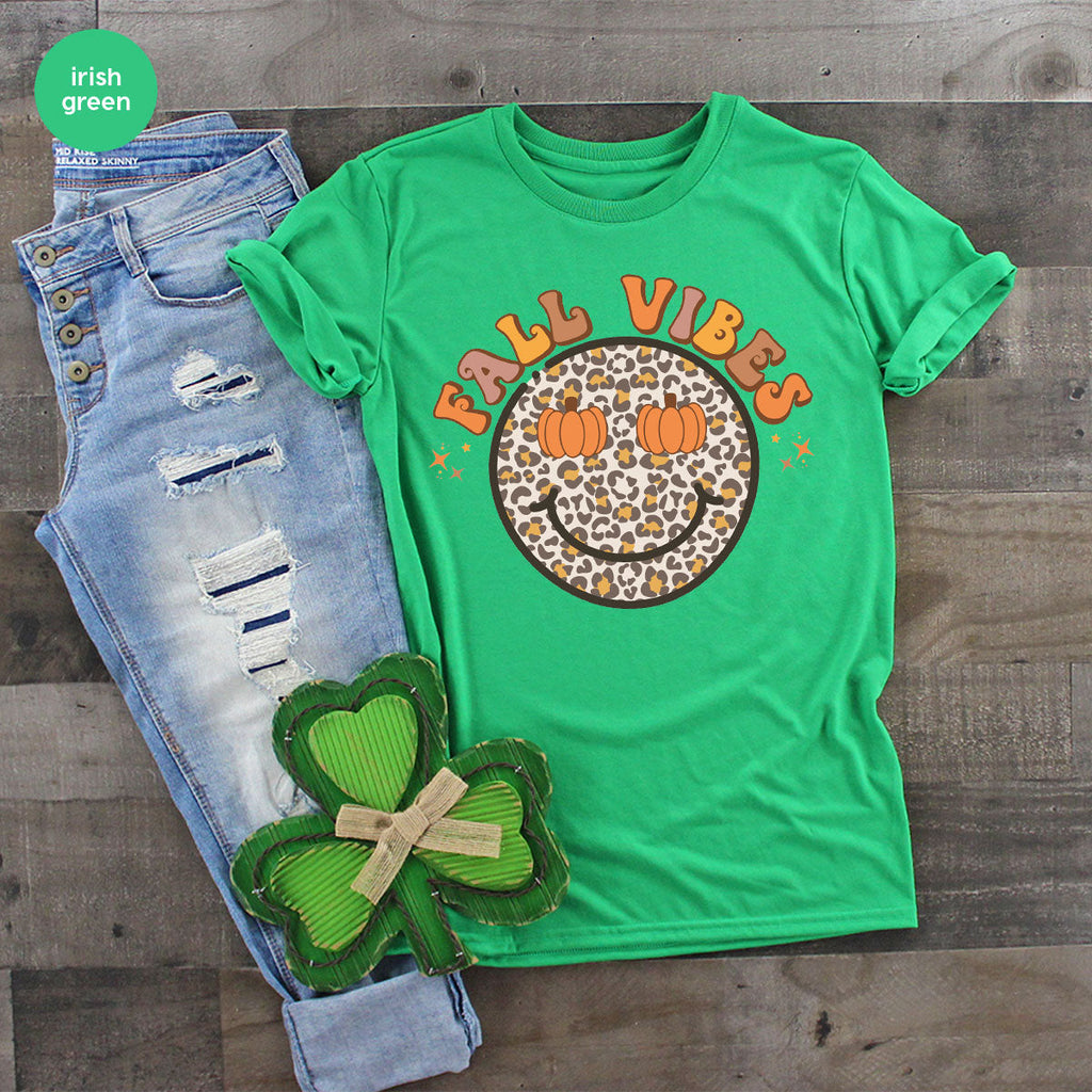 Fall Vibes Smile Shirt, 2022 T-Shirt, Funny Thanksgiving product image 14