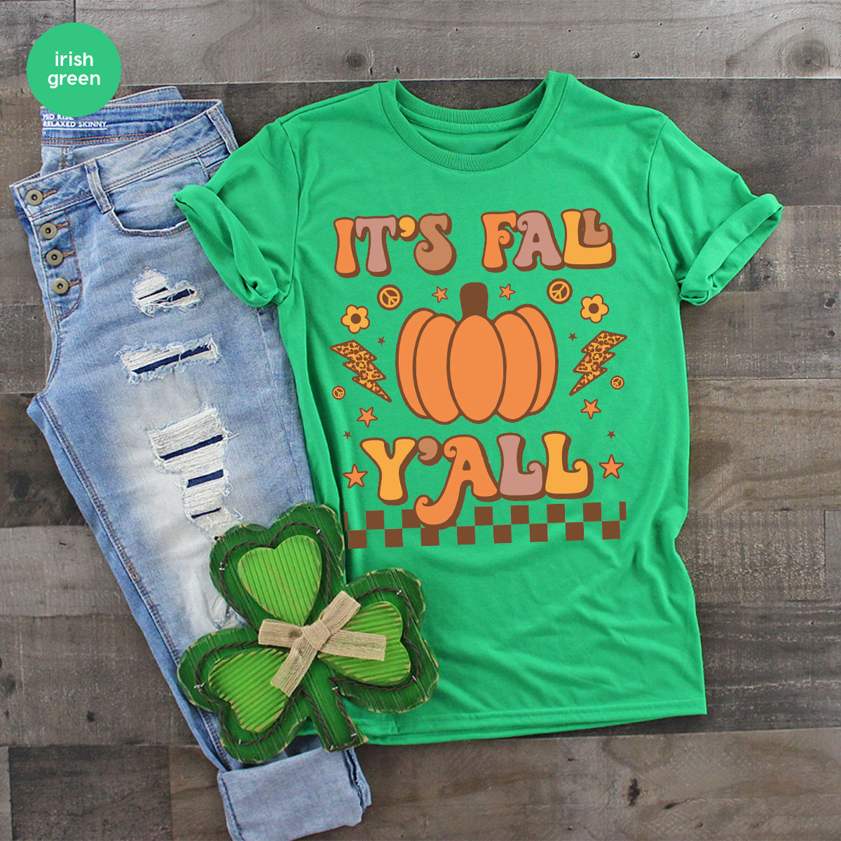 Halloween Fall Shirt, It's Y'Fall T-Shirt, Hoodie, Long product image 18