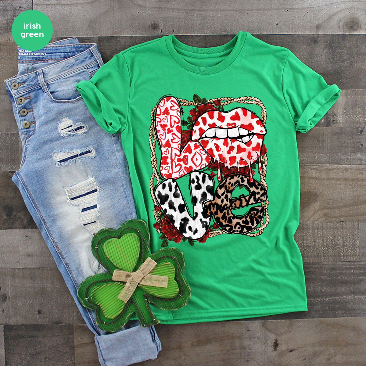 Love Shirt, Lovers Gift, Cool Valentine's Day T-Shirt product image 38