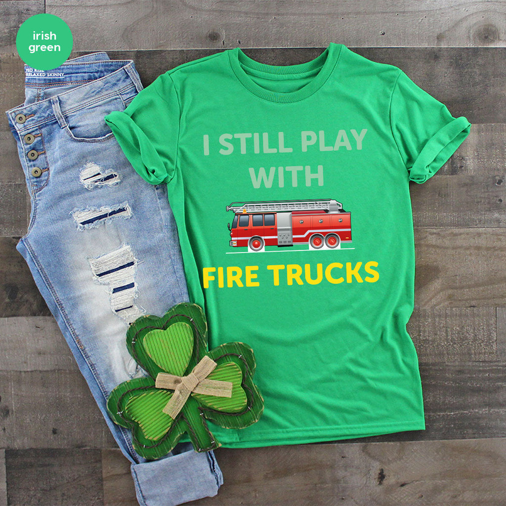 Fire Truck Shirt, Funny Fighter T-Shirt, Fireman Tee product image 40