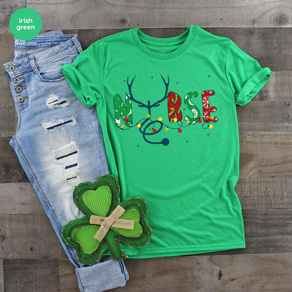 Christmas Nurse Shirt, Health Employee T-Shirt, Gift for product image 12