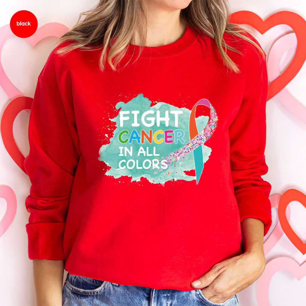 Fight Against Cancer Shirt, Warrior T-Shirt, With All Colors product image 44