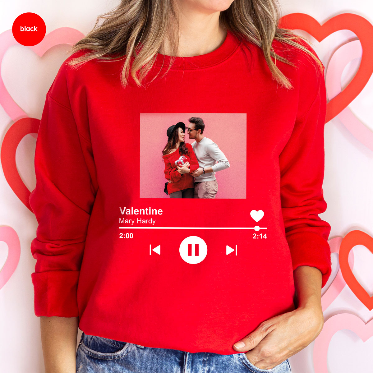 Custom Photo Valentine's Day Shirt, Personalized Gift product image 5