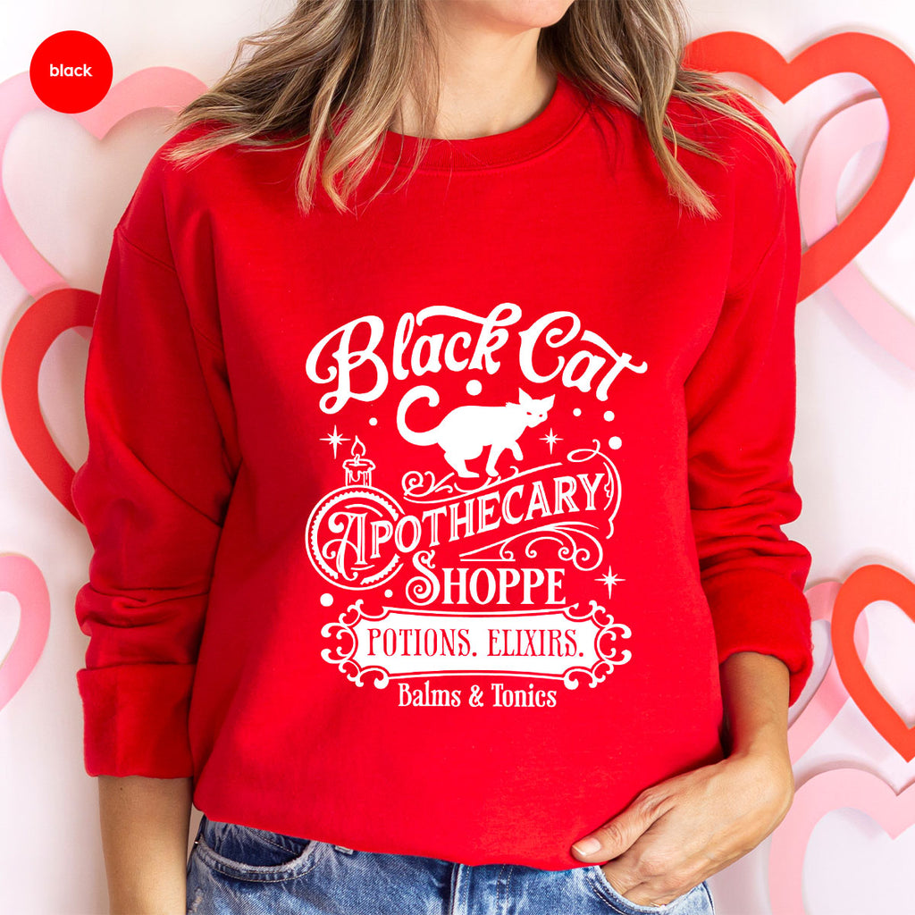 Halloween Party T-Shirt, Spooky Sweatshirt, Gifts, Cat product image 30