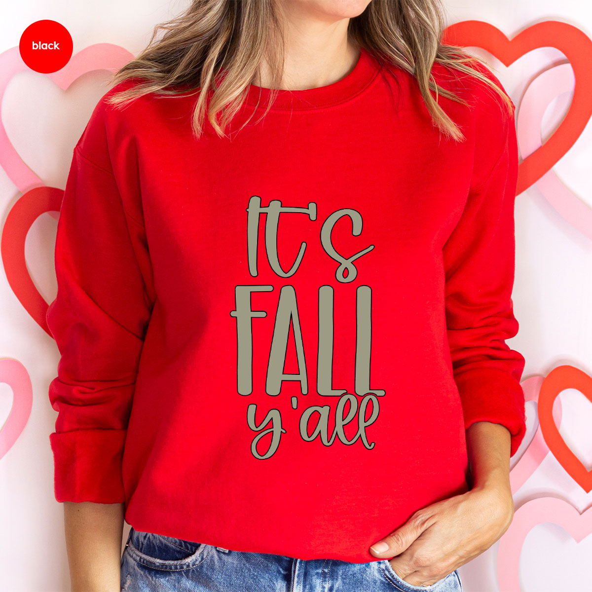 Fall Crewneck Sweatshirt, Its Yall T-Shirt, Gifts, for Her product image 113