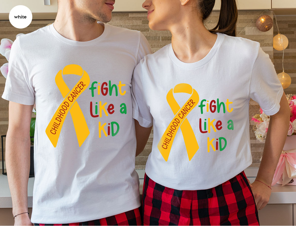 Fighting Like A Kid Shirt, Cancer Fight Childhood Canver product image 38