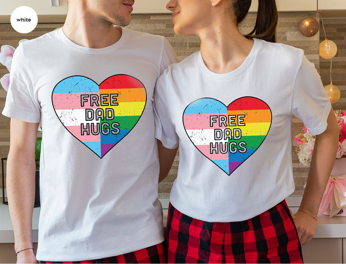 Free Dad Hugs Shirt, LGBT Pride T-Shirt product image 53