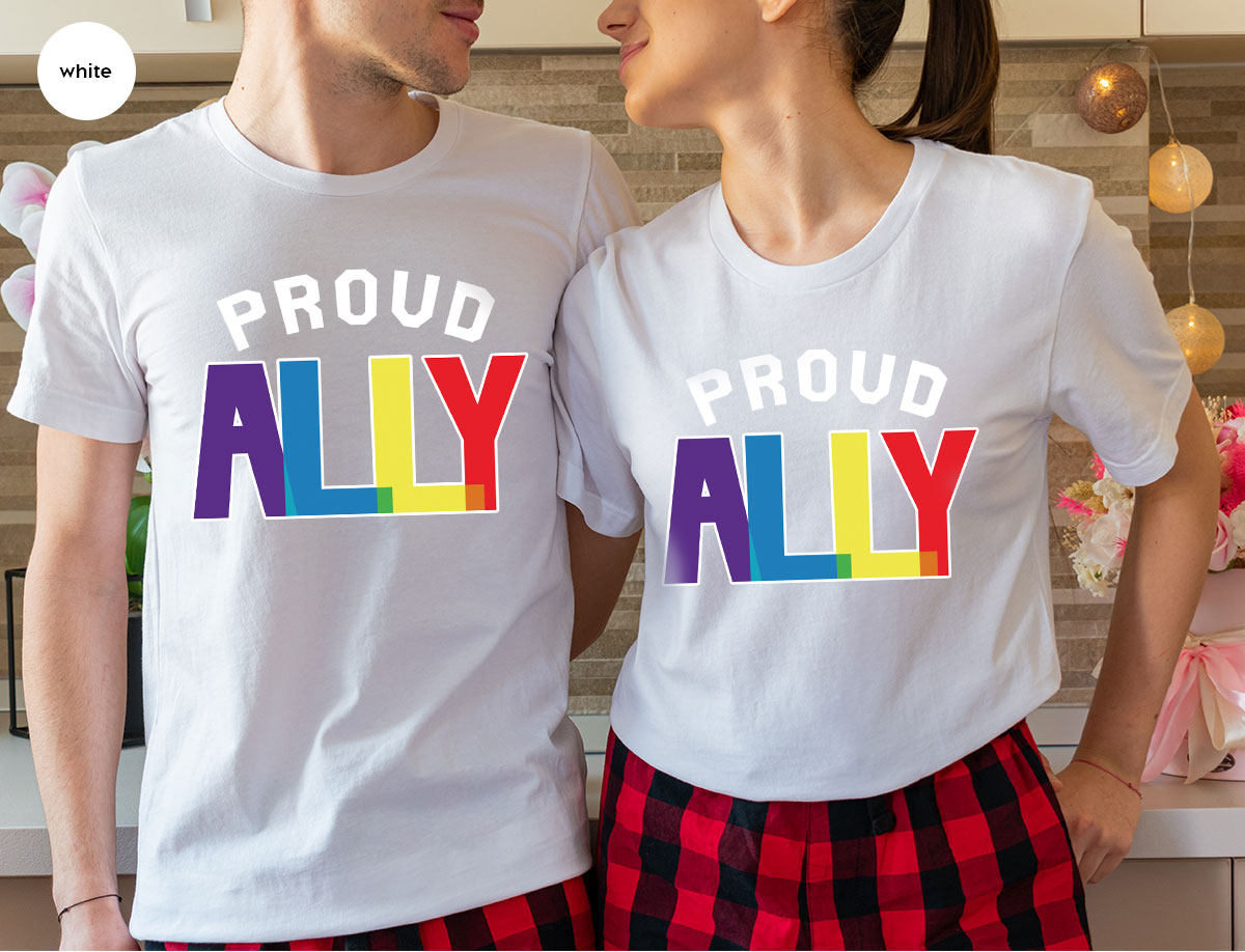Proud Ally Shirt, LGBT T-Shirt, Tee product image 53