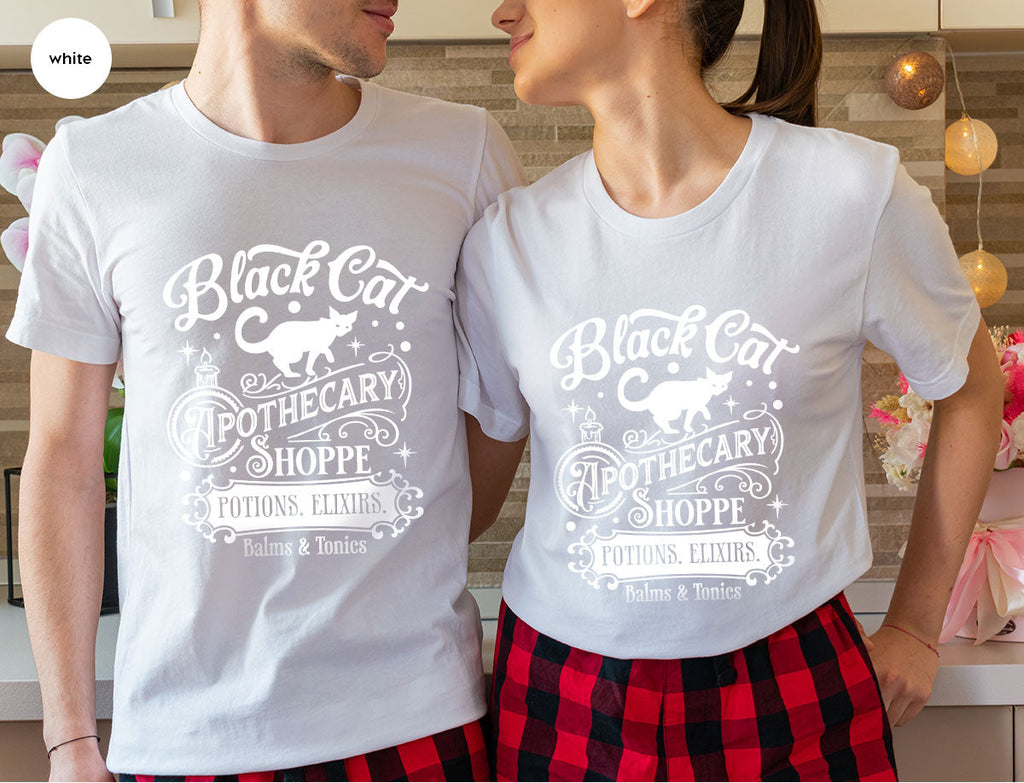 Halloween Party T-Shirt, Spooky Sweatshirt, Gifts, Cat product image 31
