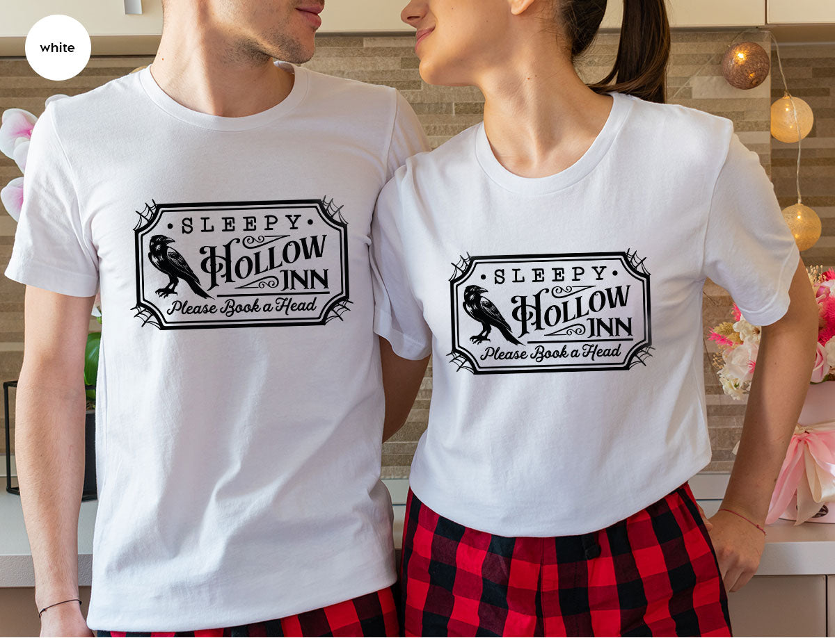 Halloween Crewneck Sweatshirt, Crow Graphic Tees, Gift for product image 112