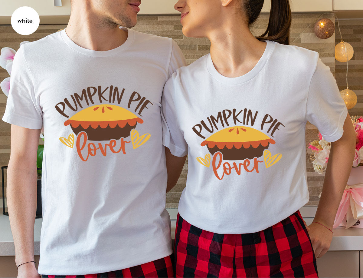 Kids Thanksgiving Shirts, Pumpkin Pie Graphic Tees, Gift product image 63