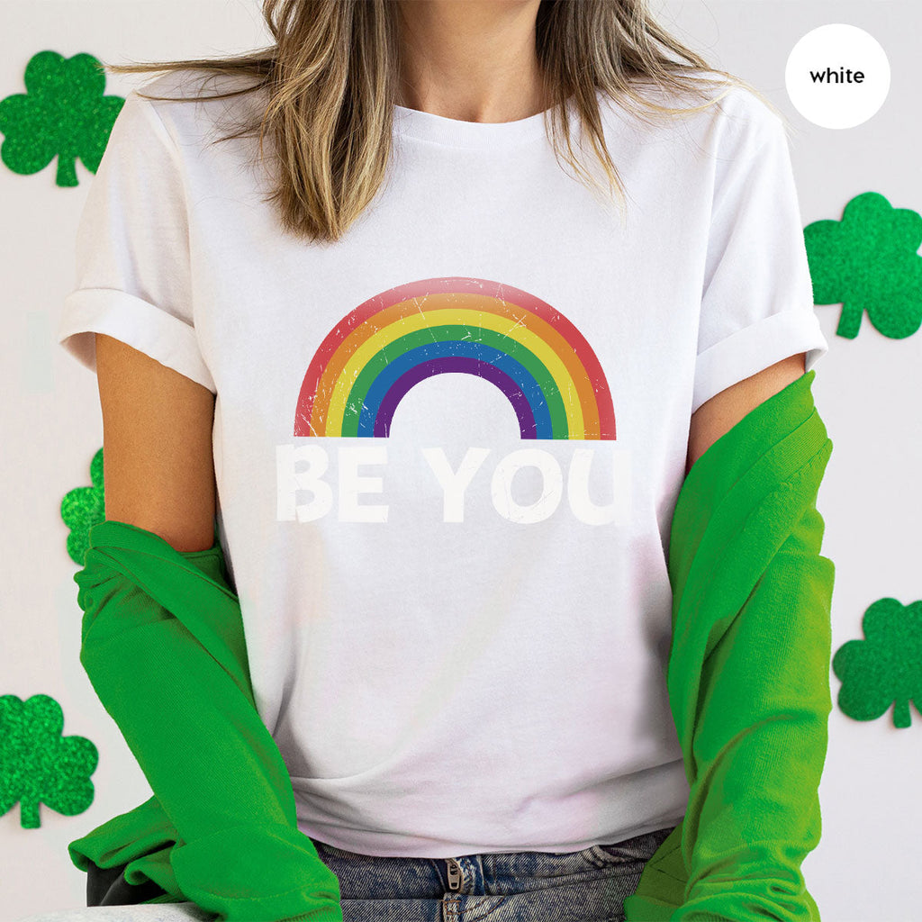 Rainbow T-Shirt, Be You Shirt, LGBT Pride product image 48