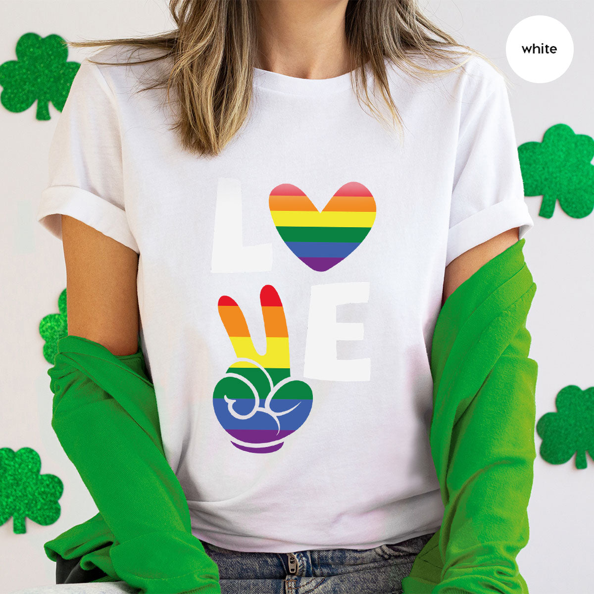 LGBT Love Shirt, Rainbow Glory T-Shirt, Pride Tee product image 54