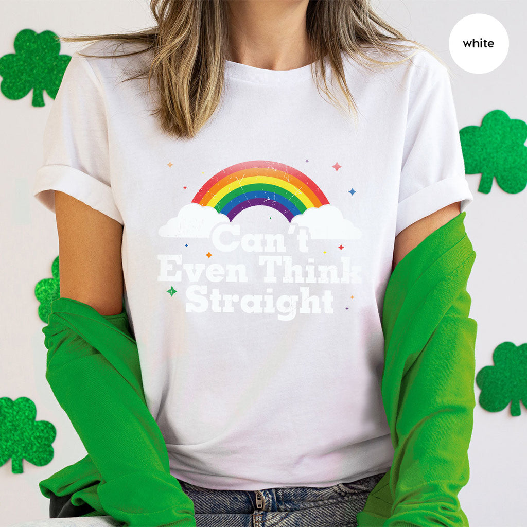 Can I Even Think Straight Shirt, Rainbow T-Shirt, LGBT product image 54