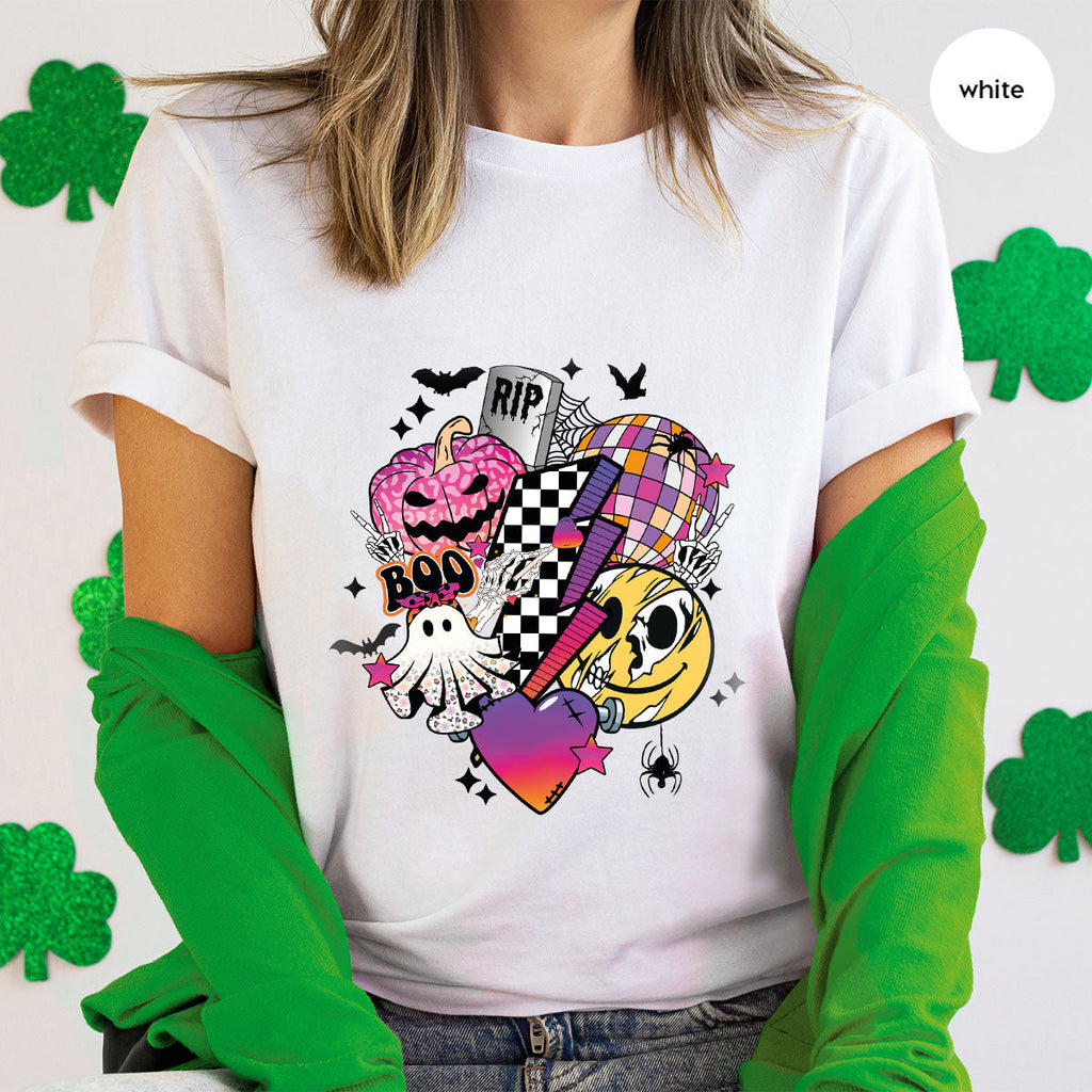 Halloween Shirt, Gifts, Spooky Season Pumpkin Graphic Tees product image 100