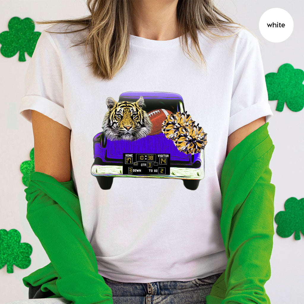 Football Truck Shirt, Tiger Graphic Tees, Mom TShirt, Gifts product image 70