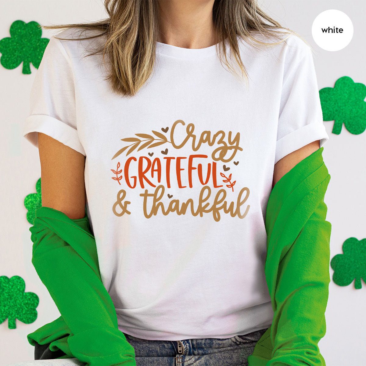 Funny Fall T Shirt, Gift for Her, Crazy Grateful Thankful product image 69