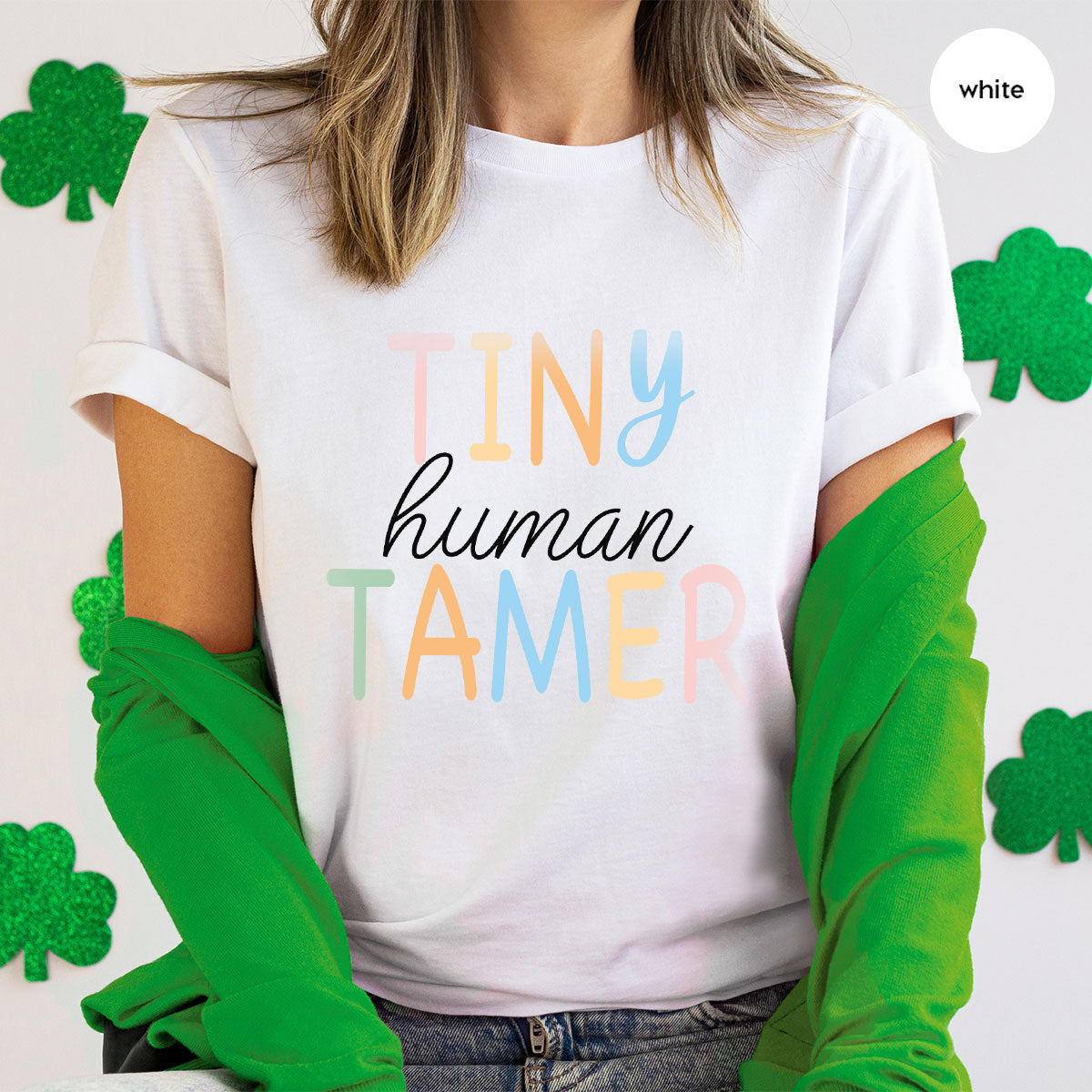 Teacher Shirt, Tiny Human Tamer, Kindergarten Preschool product image 132