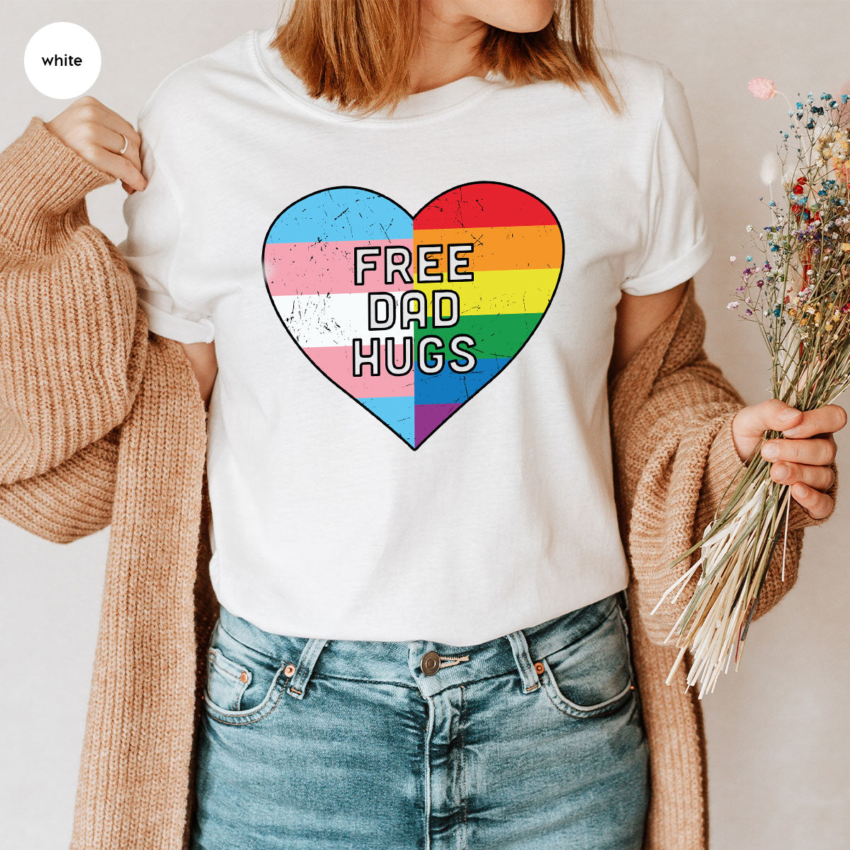 Free Dad Hugs Shirt, LGBT Pride T-Shirt product image 55