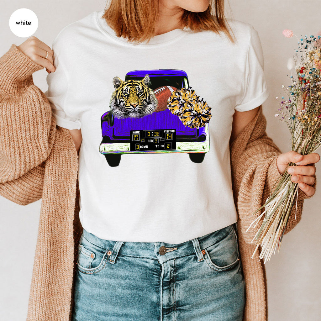 Football Truck Shirt, Tiger Graphic Tees, Mom TShirt, Gifts product image 72