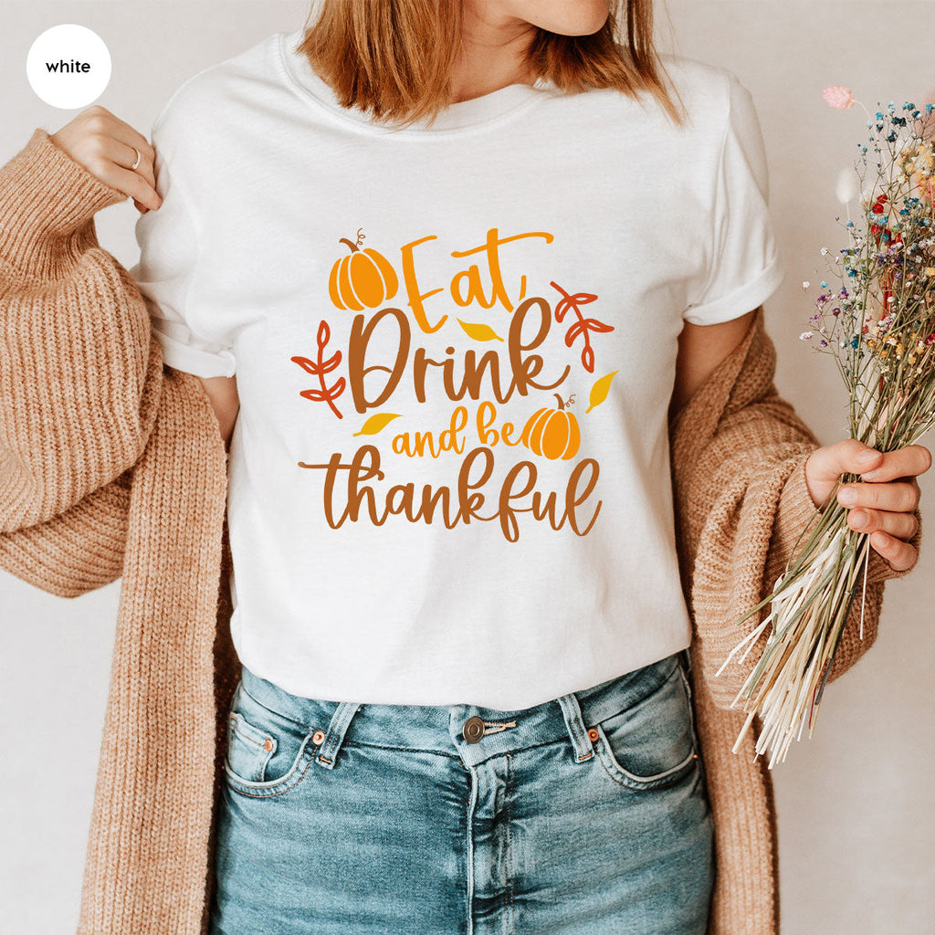 Cute Pumpkin T-Shirt, Fall Graphic Tees, Thankful Gifts product image 78