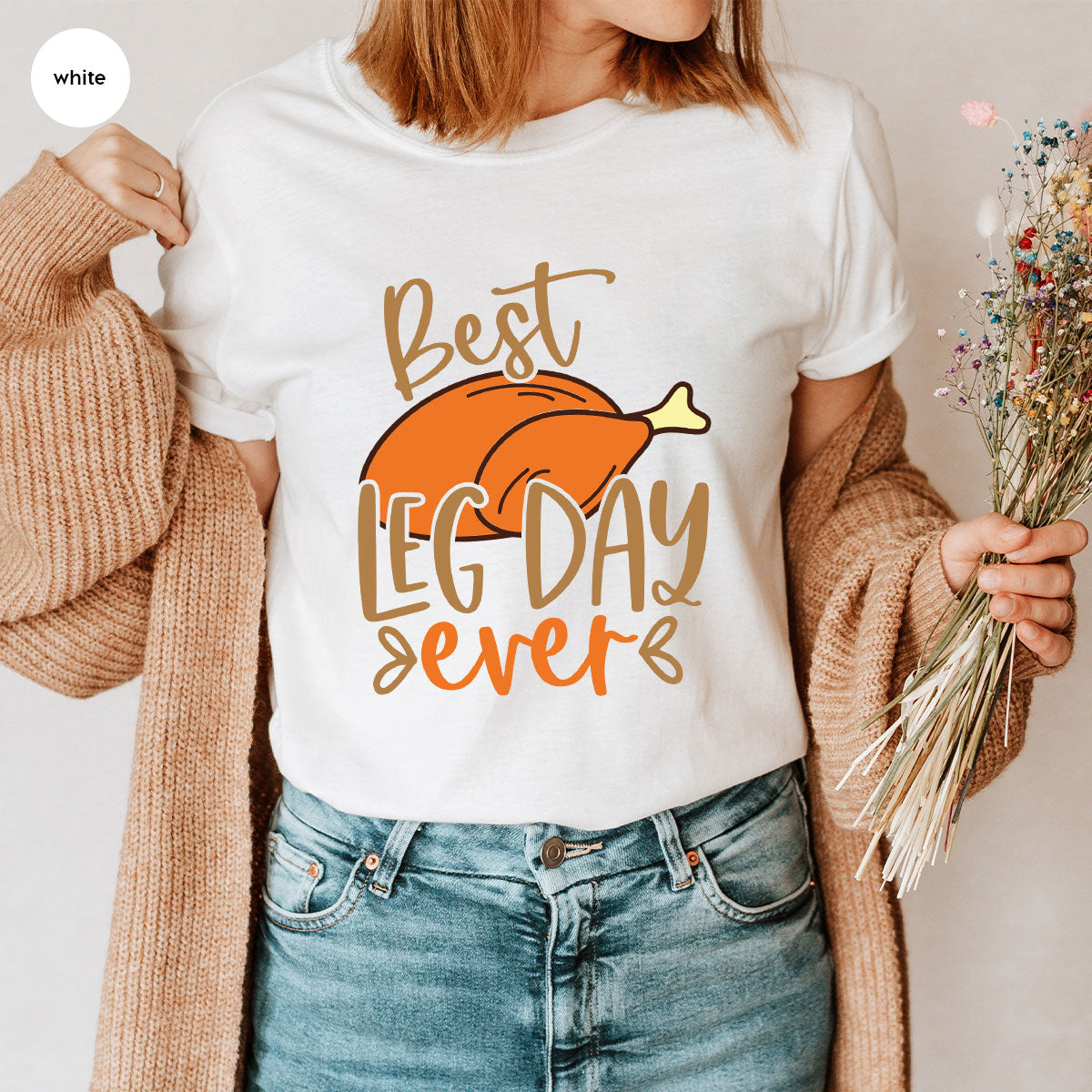 Funny Thanksgiving Shirts, Turkey Graphic Tees, Fall product image 54