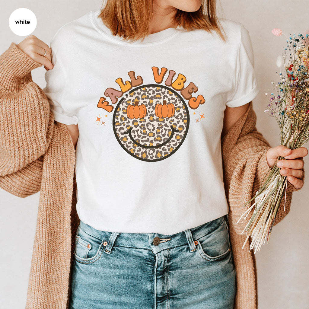 Fall Vibes Smile Shirt, 2022 T-Shirt, Funny Thanksgiving product image 29