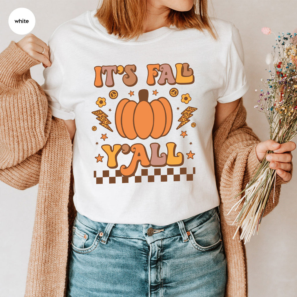 Halloween Fall Shirt, It's Y'Fall T-Shirt, Hoodie, Long product image 33