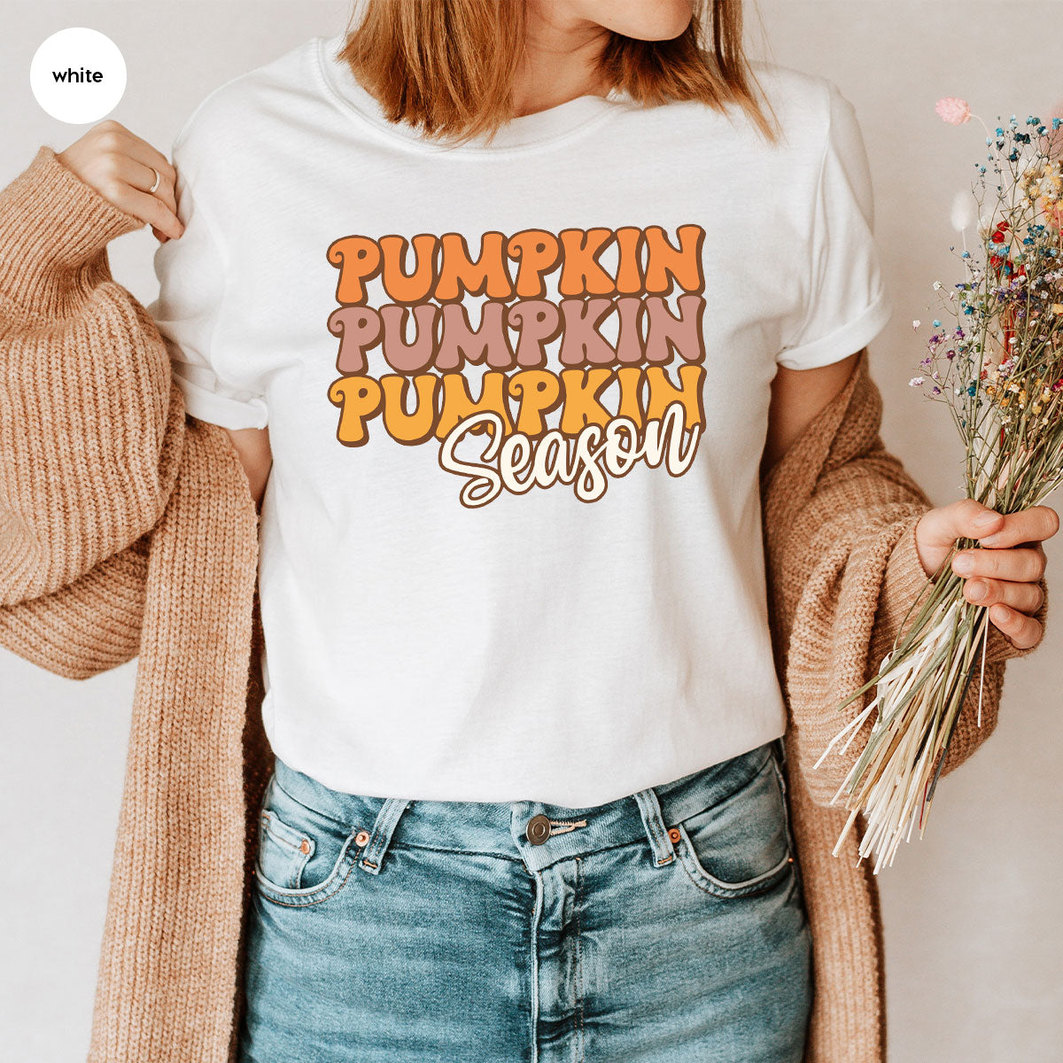 Fall Shirt, Pumpkin Season Thanksgiving 2022 T-Shirt, Cute product image 24