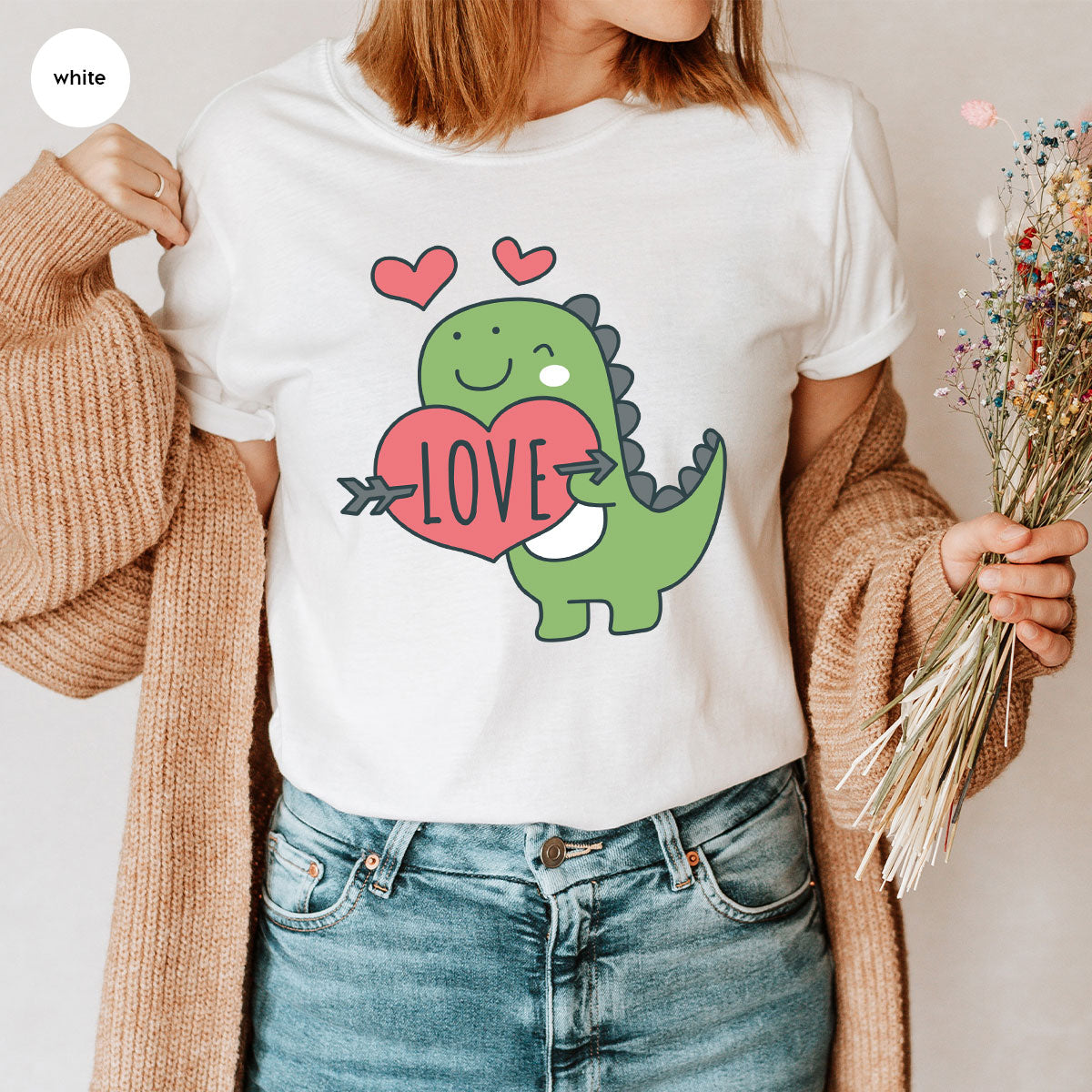 Love Shirt, Lovely Dinosaur Valentine's Day Special For product image 41