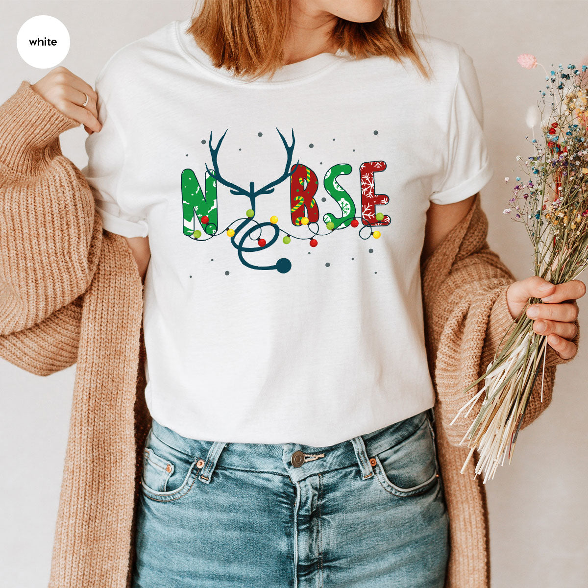 Christmas Nurse Shirt, Health Employee T-Shirt, Gift for product image 27