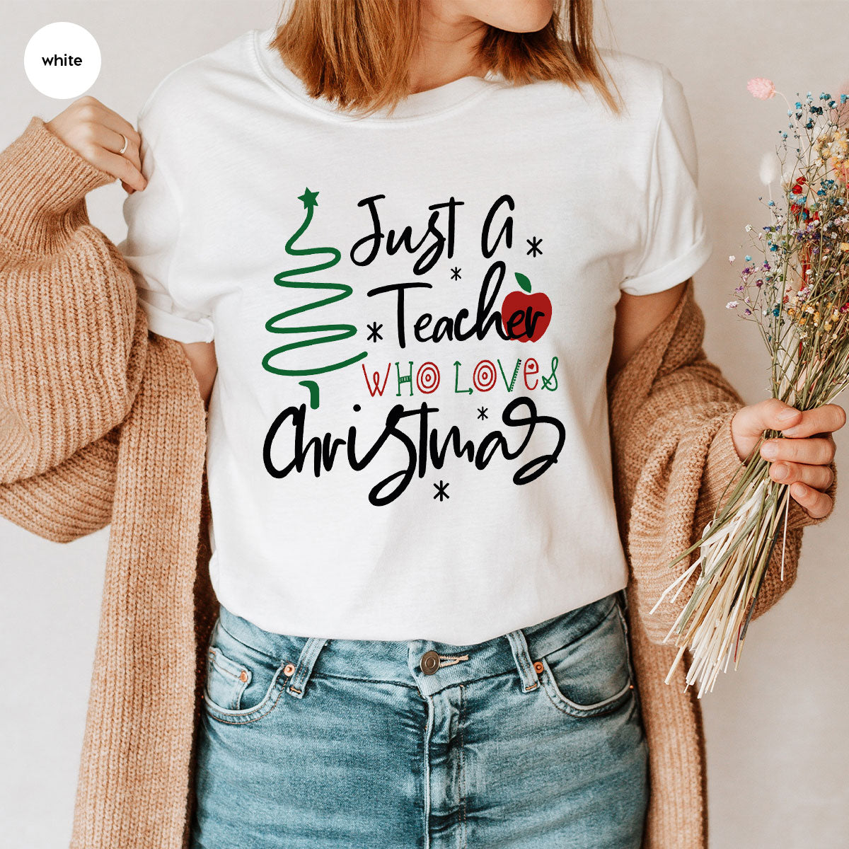 2023 Christmas Love Shirt, Just A Teach Who Loves Tee, Xmas product image 37