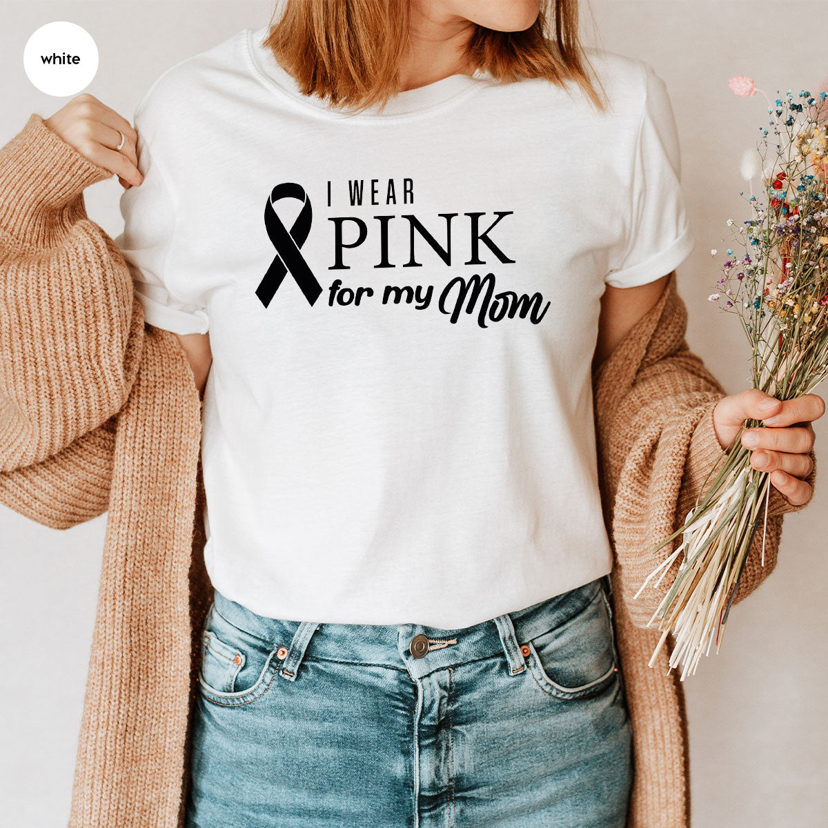 Long Sleeve Breast Cancer Survivor Shirt, Awereness Wear product image 27