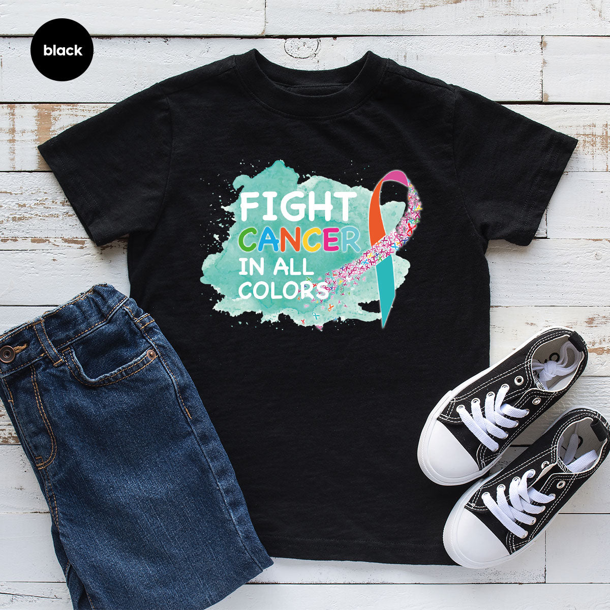 Fight Against Cancer Shirt, Warrior T-Shirt, With All Colors product image 20