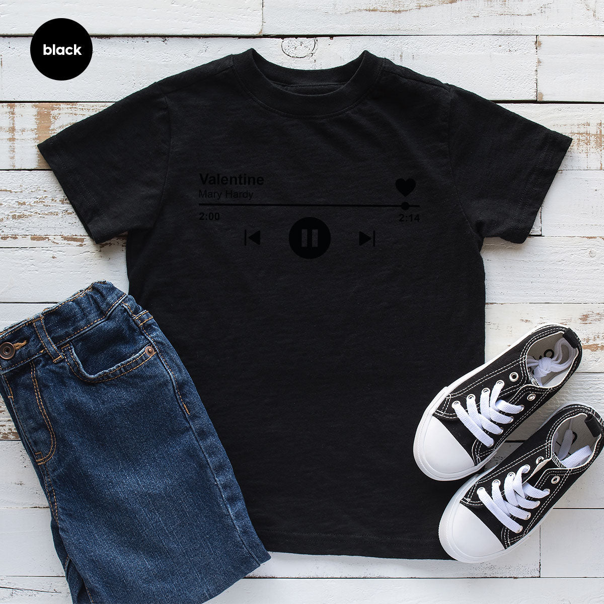 Valentine's Day Shirt, Play Music For Playlist T-Shirt product image 103