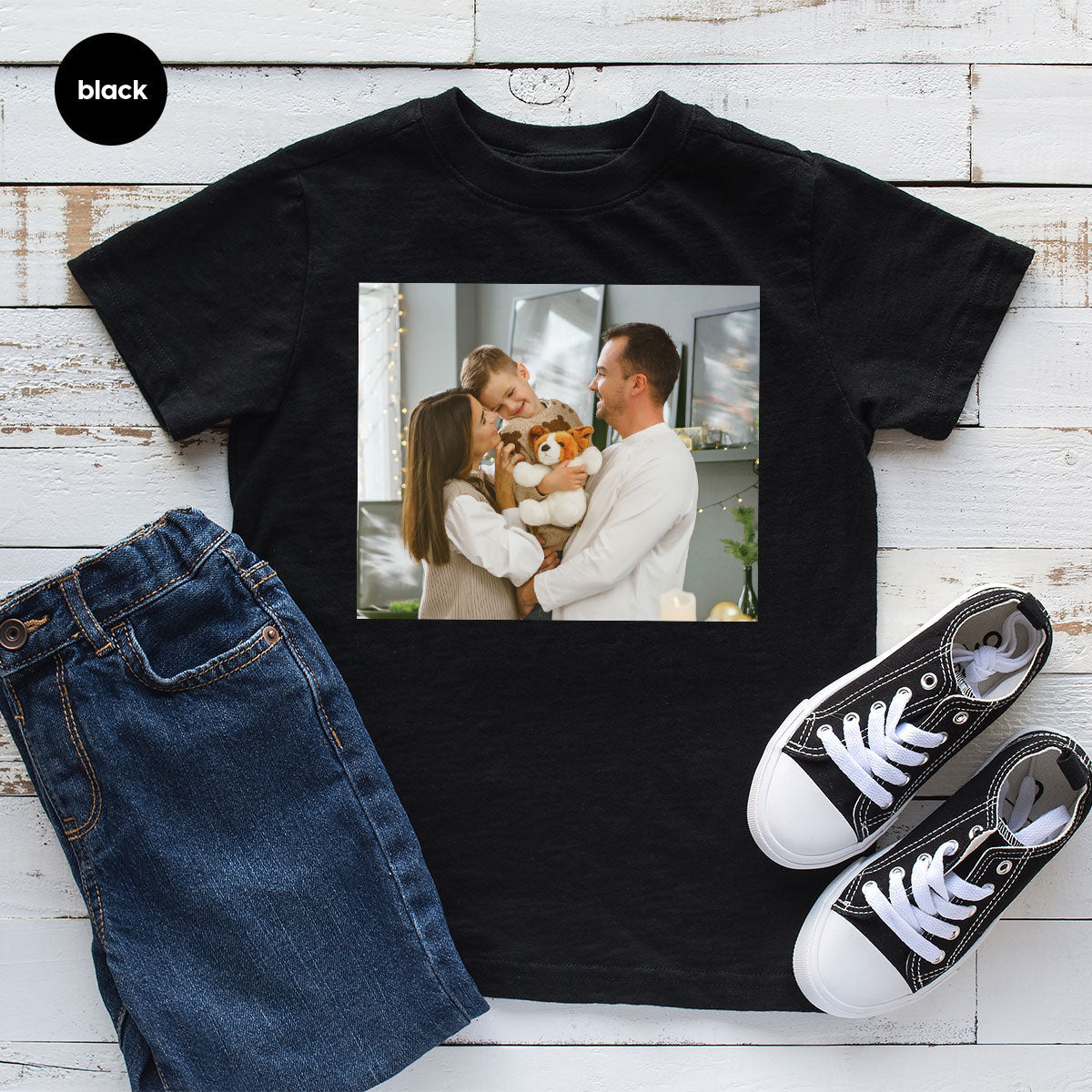 Custom Family T-Shirt, Customizable Photo Shirt, Baby Tee, product image 19