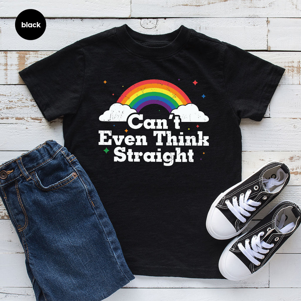 Can I Even Think Straight Shirt, Rainbow T-Shirt, LGBT product image 29