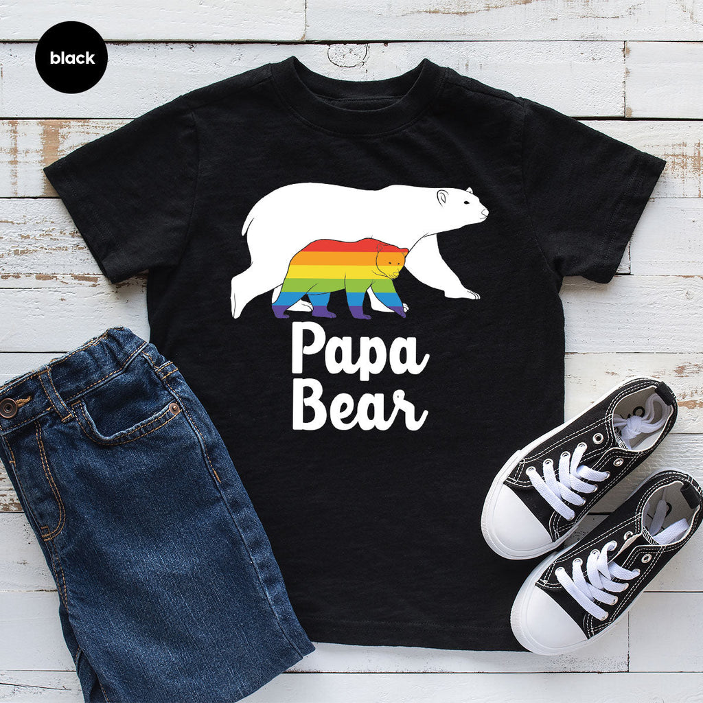 Papa Bear Shirt, T-Shirt, LGBT Rainbow Tee product image 25