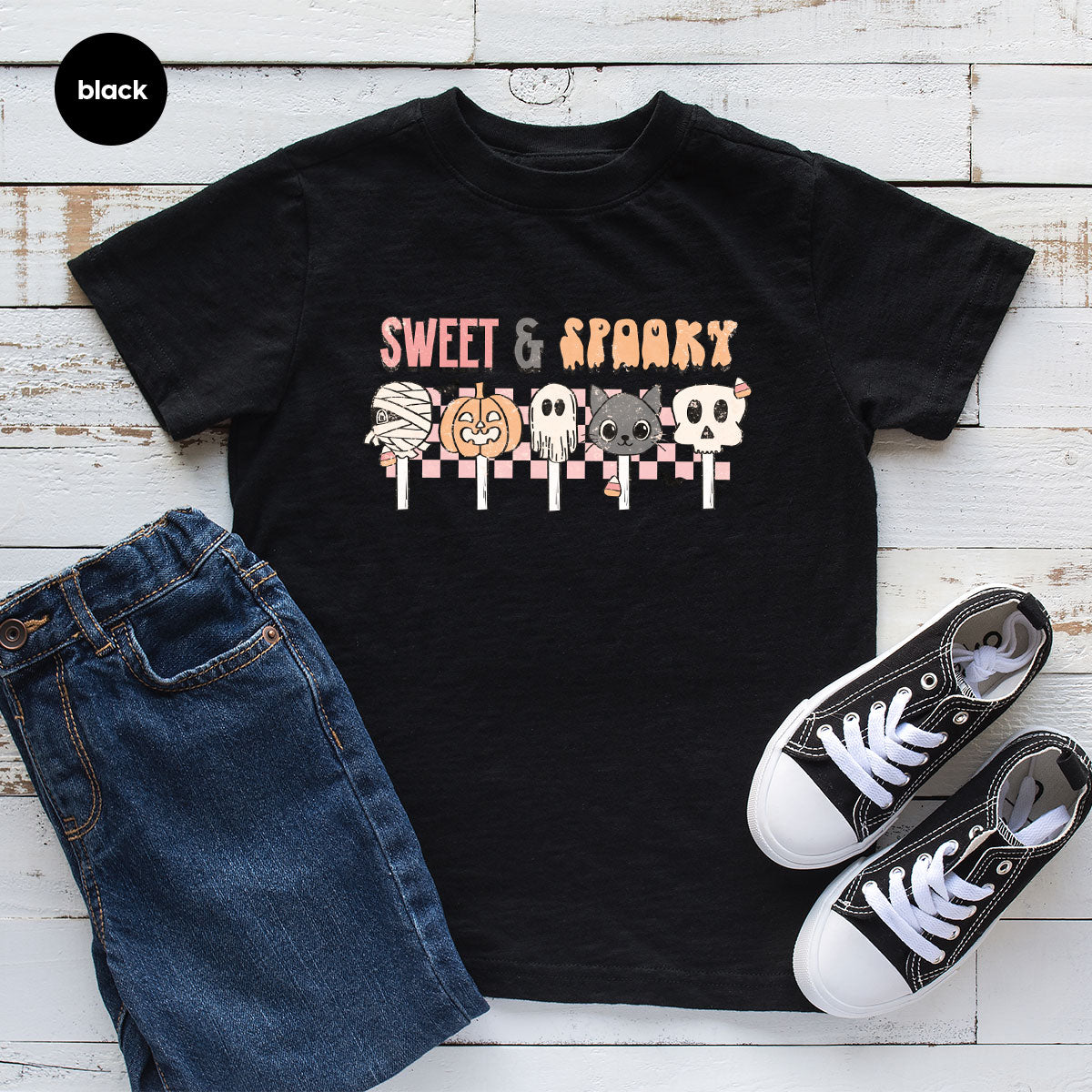 Retro Pumpkin T Shirt, Vintage Cat T-Shirt, Sweet Toddler product image 65