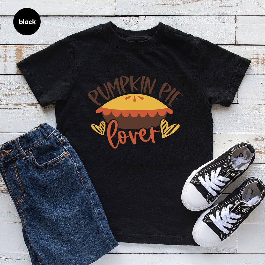 Kids Thanksgiving Shirts, Pumpkin Pie Graphic Tees, Gift product image 24