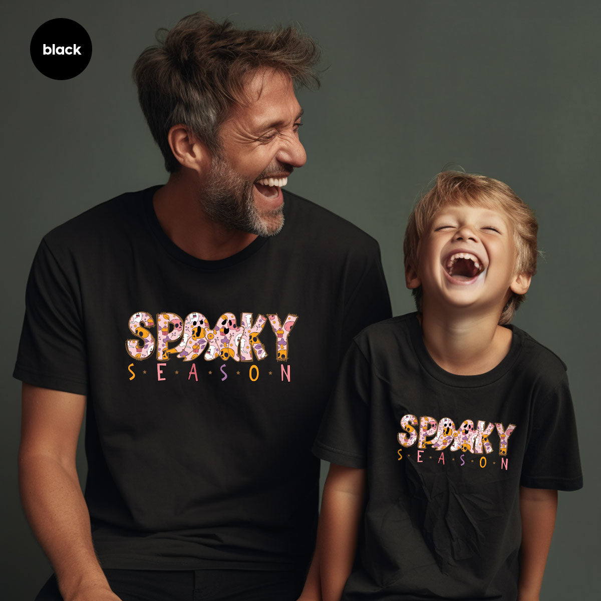 Ghost Graphic Tees, Cute Kid Halloween Shirt, Spooky product image 73