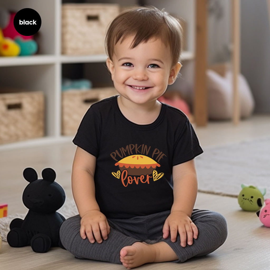 Kids Thanksgiving Shirts, Pumpkin Pie Graphic Tees, Gift product image 21