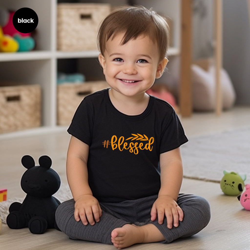 Cute Blessed T-Shirt, Fall Leaves Graphic Tees, Gift for product image 30