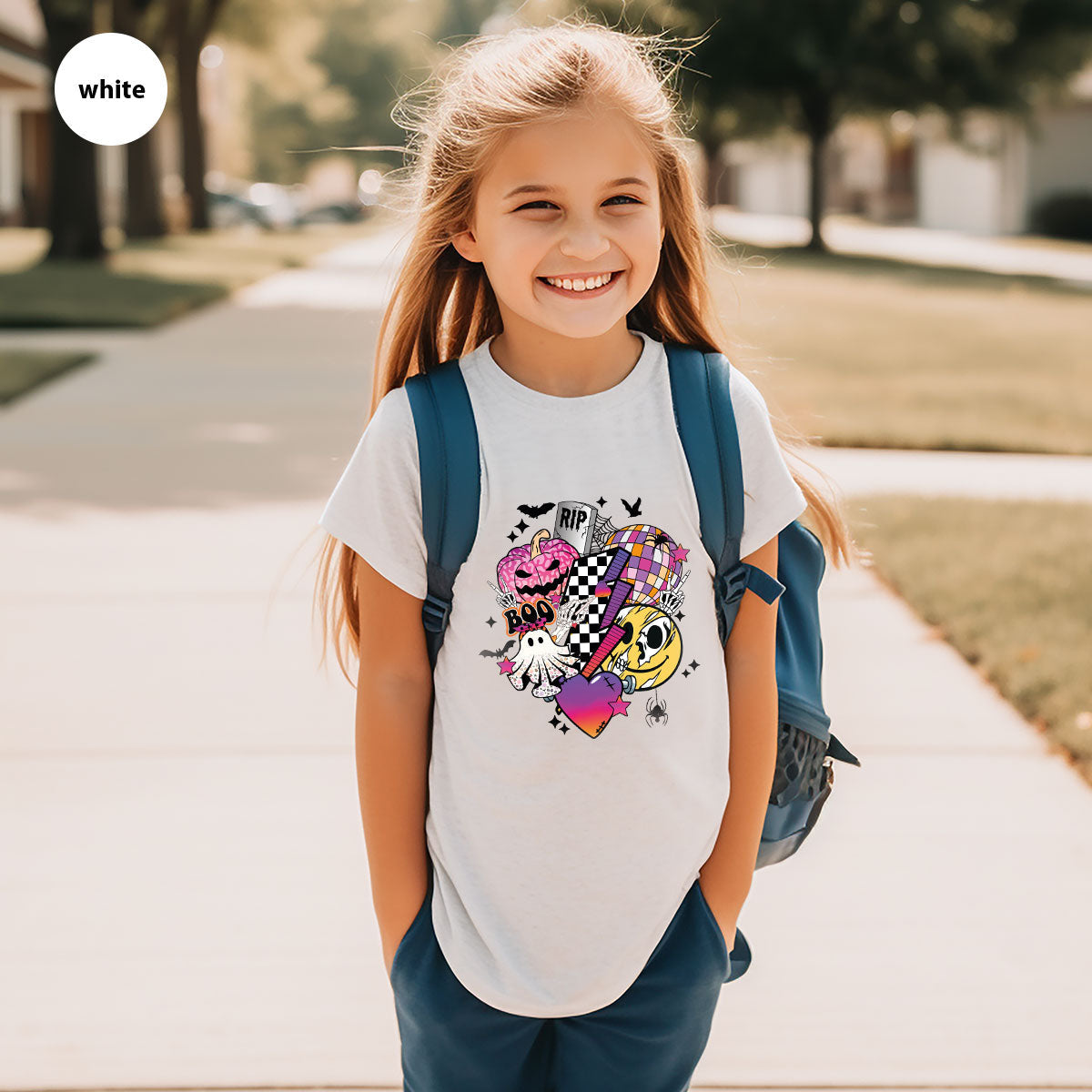 Halloween Shirt, Gifts, Spooky Season Pumpkin Graphic Tees product image 104