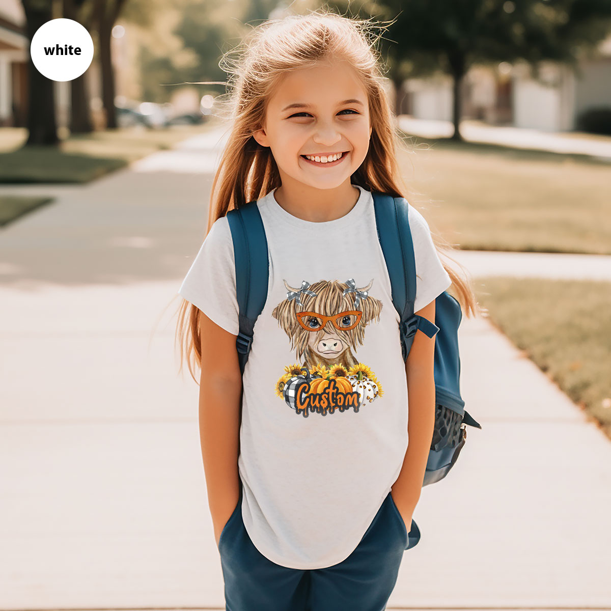 Custom Cow Shirt, Fall Graphic Tees, Personalized Farmer product image 104