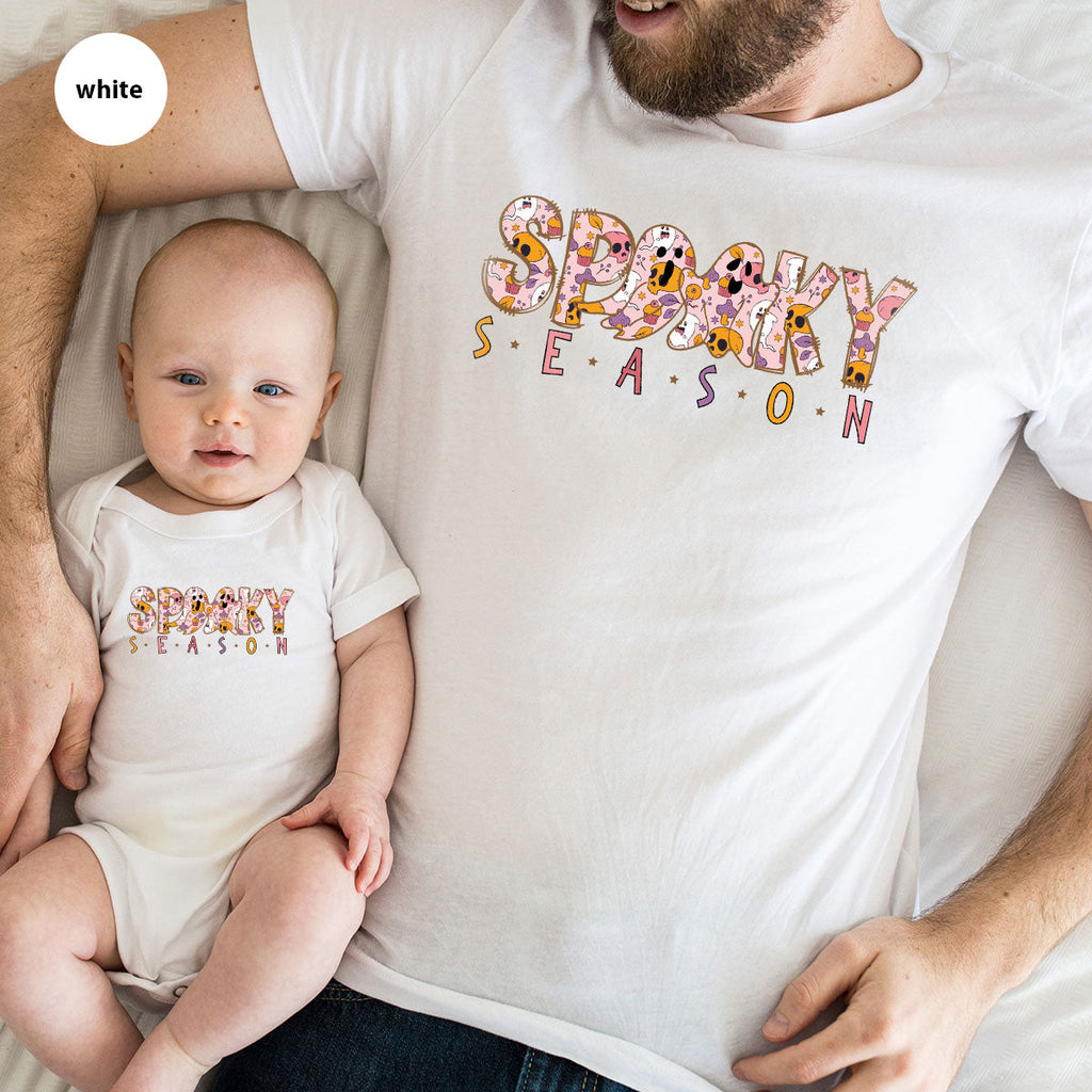 Ghost Graphic Tees, Cute Kid Halloween Shirt, Spooky product image 114