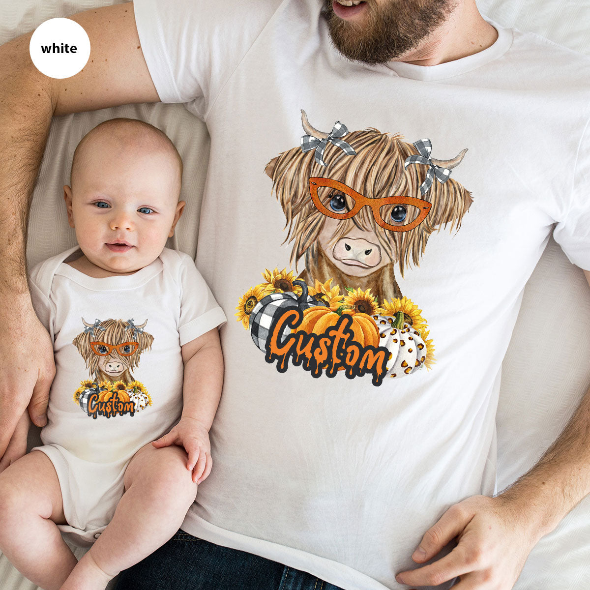 Custom Cow Shirt, Fall Graphic Tees, Personalized Farmer product image 101
