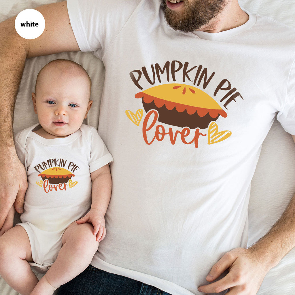 Kids Thanksgiving Shirts, Pumpkin Pie Graphic Tees, Gift product image 65