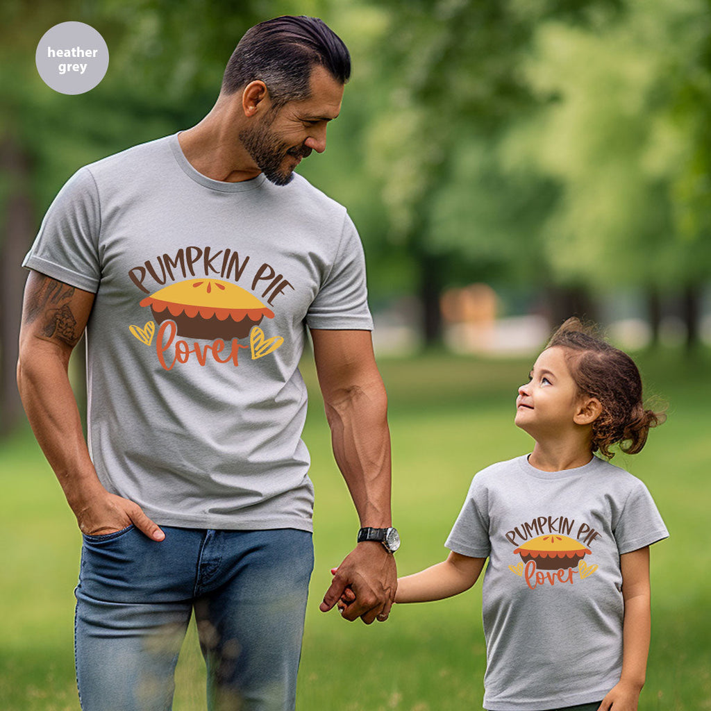 Kids Thanksgiving Shirts, Pumpkin Pie Graphic Tees, Gift product image 40